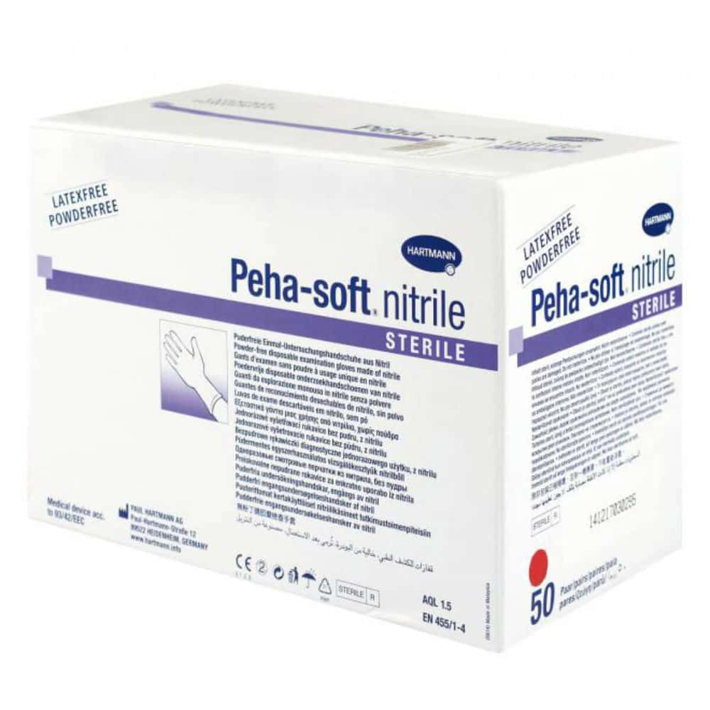 114941-hartmann-peha-soft-sterile-powderfree-handschuhe Hartmann Peha-soft nitrile steril, sterile Untersuchungshandschuhe, blau, 50 Paar/Box