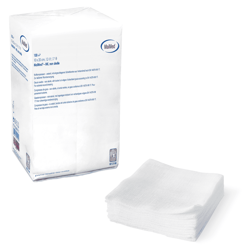 MaiMed® –Mullkompressen unsteril, 12-fach 